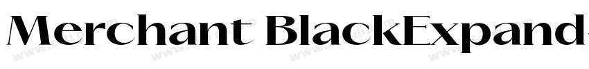 Merchant BlackExpand字体转换